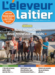 Couverture du magazine Eleveur laitier