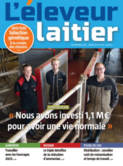 Couverture du magazine Eleveur laitier
