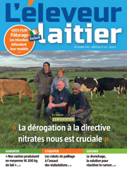 Couverture du magazine Eleveur laitier