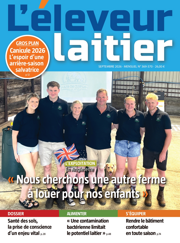 Couverture du magazine Eleveur laitier