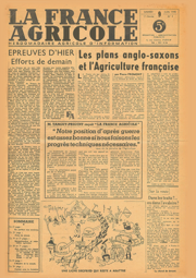 Couverture du magasine La france agricole