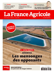 Couverture du magasine La france agricole